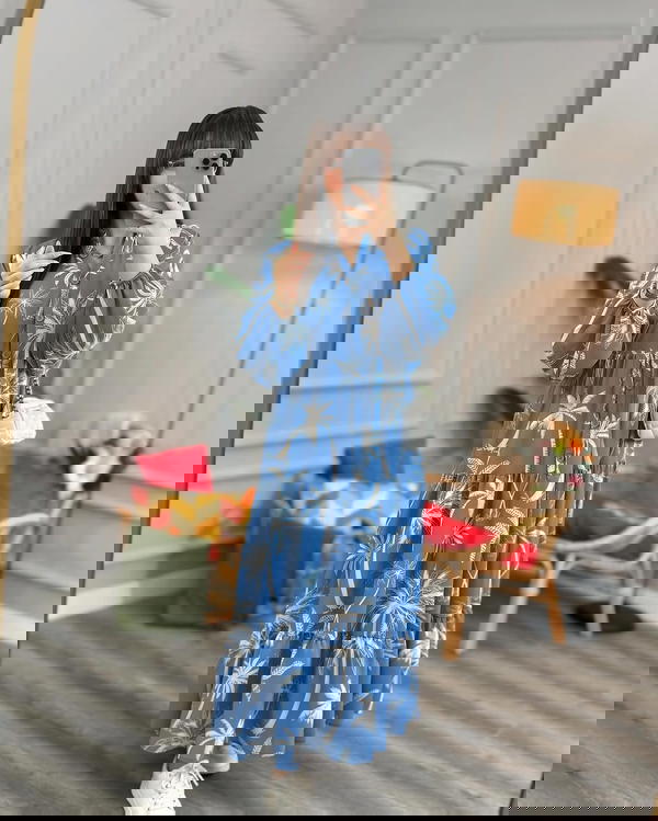 فستان فسكوز مشجر بنعومة الصيف" Image 6 Preview