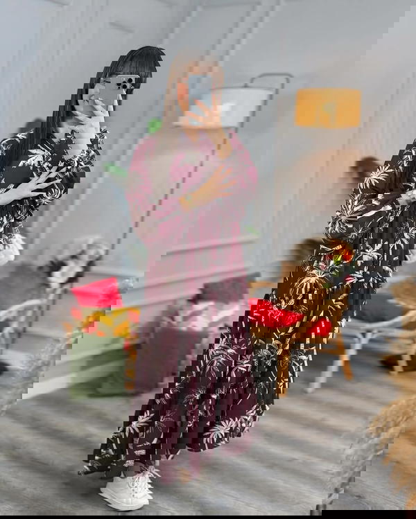 فستان فسكوز مشجر بنعومة الصيف" Image 9 Preview