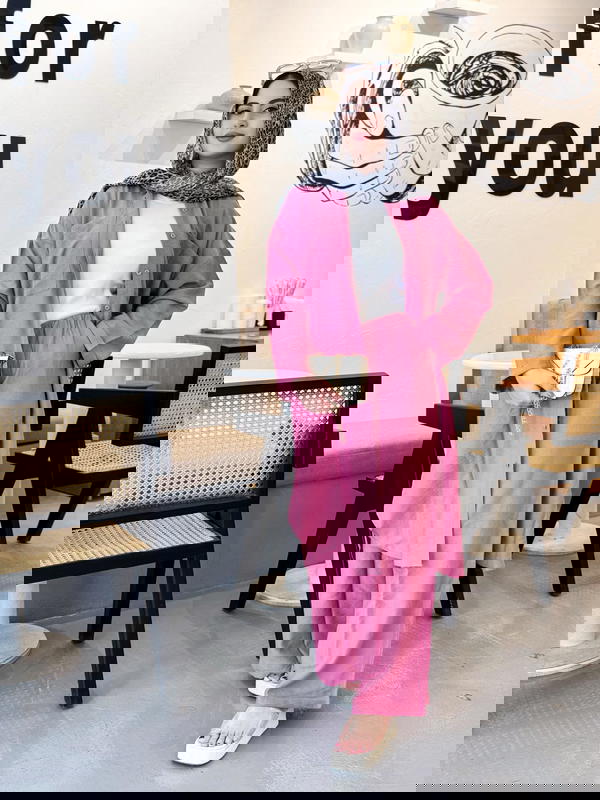 سوت كتان قطعتين   Image 2 Preview