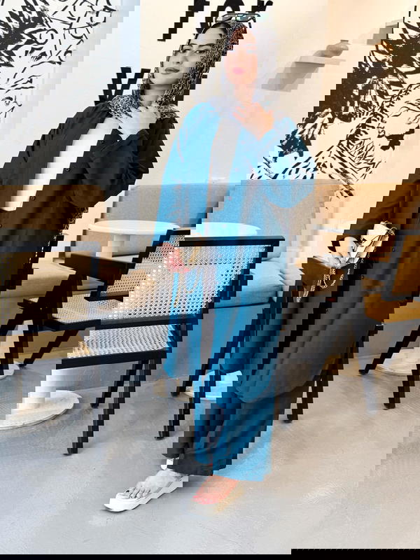 سوت كتان قطعتين   Image 5 Preview