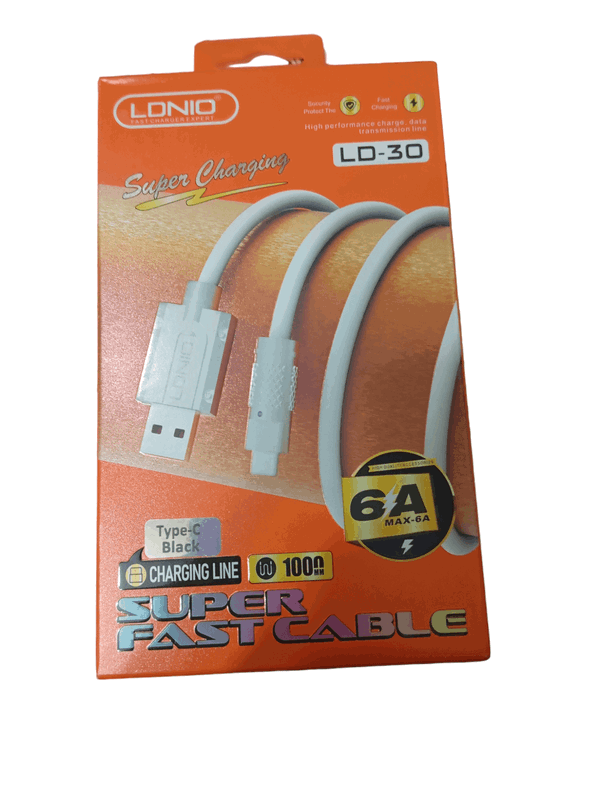 كابل لدنيو تيب سي 6 امبير ld-30 Image 1 Preview