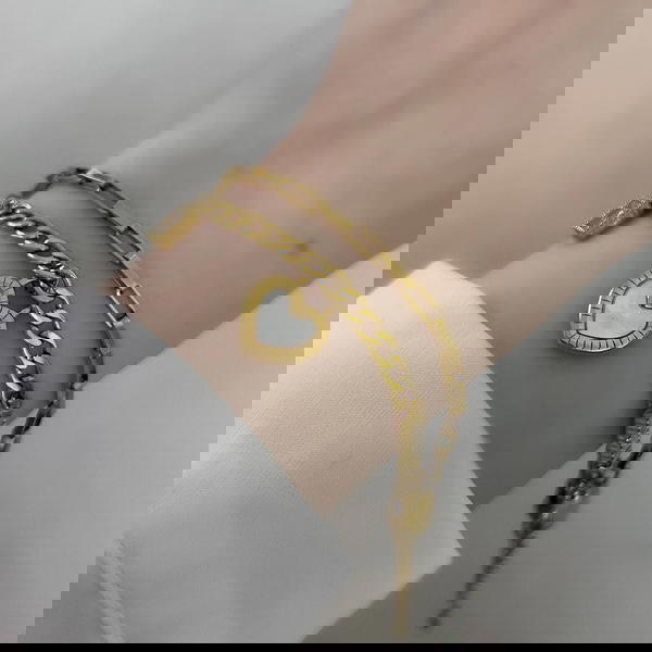 انسال قلب دبل فيس استانليس ستيل بيور #10😍❤️‍🔥❤️‍🔥 Image 3 Preview