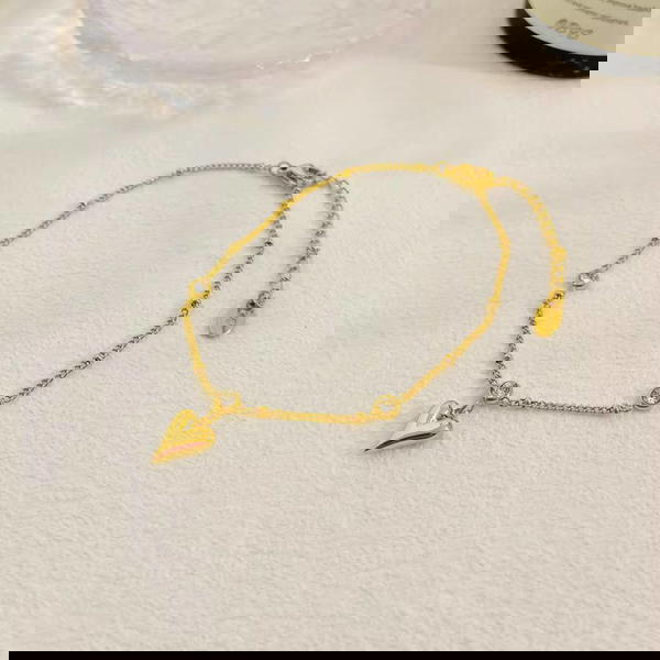 خلخال قلب فصوص استالس#36  😘😘😘 Image 2 Preview