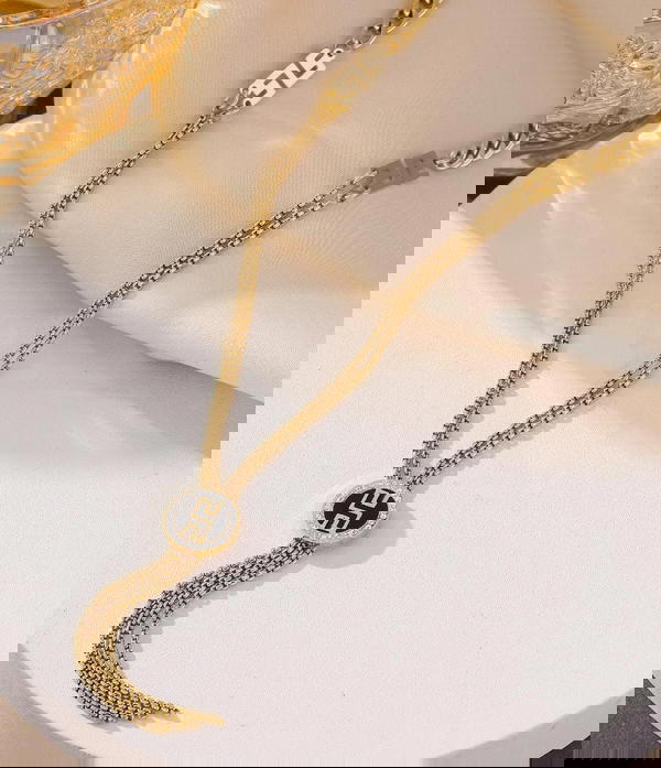 كوليه فيرزاتشي استانليس ستيل بيور تبيكل الدهب#27💛💛 Image 1 Preview