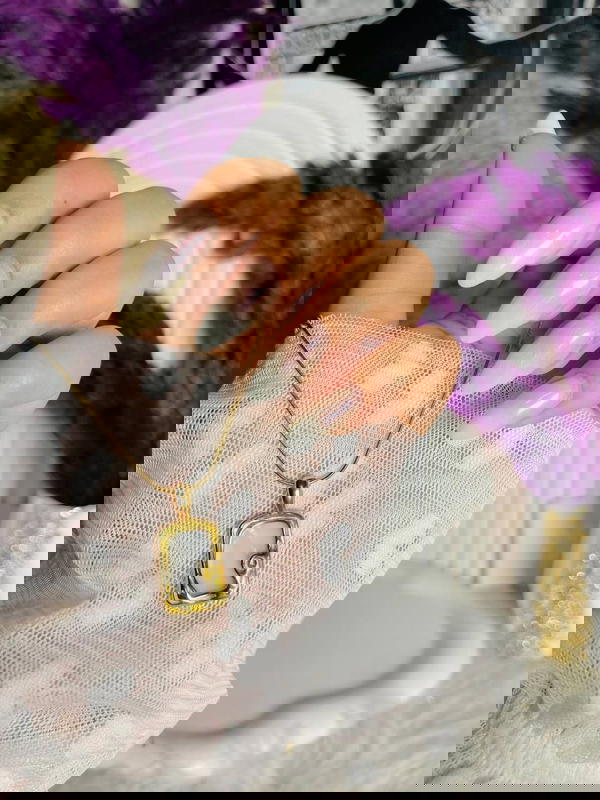 سلسله دبل فيس صدف طبيعي استانليس ستيل بيور 💫🤍 Image 1 Preview