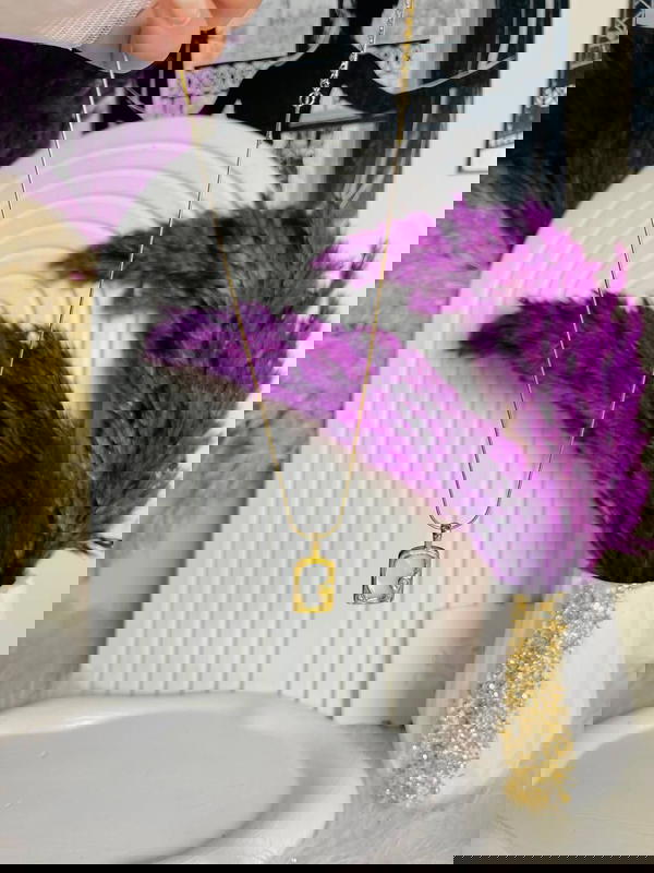 سلسله دبل فيس صدف طبيعي استانليس ستيل بيور 💫🤍 Image 2 Preview