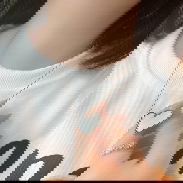 سلسلة قلب. استانليس اصلي مش بتغير لون (لون ابيض)#51  ❤️💖 Image 2 Preview