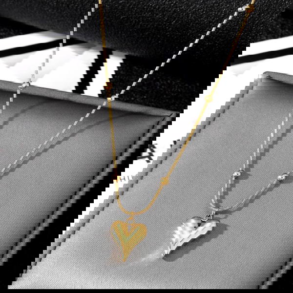 سلسلة قلب استانليس اصلي مش بتغير لون#24 ❤️🔥😍 Image 3 Preview