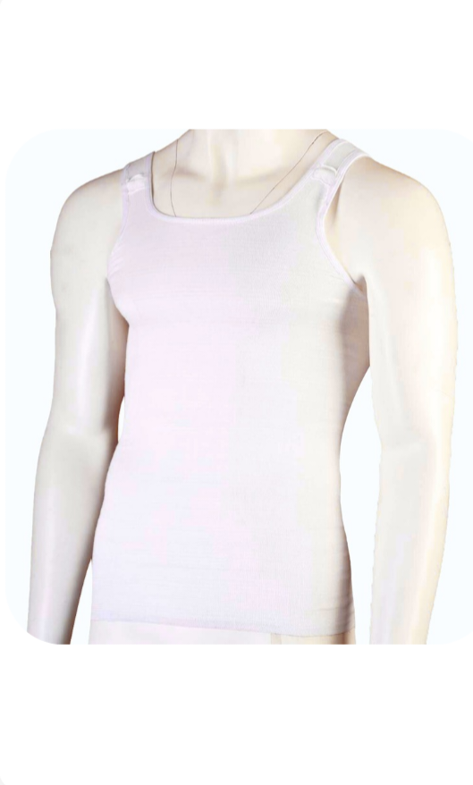 Men's Vest "White" Image 1 Preview