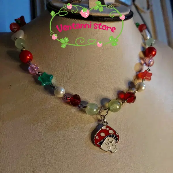 strawberry 🍓 cute necklace  Image 2 Preview