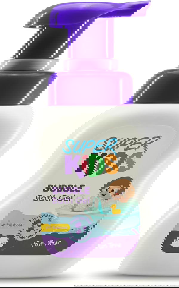 SUPER KIDS BUBLE BATH GEL 300ML Image 1 Preview