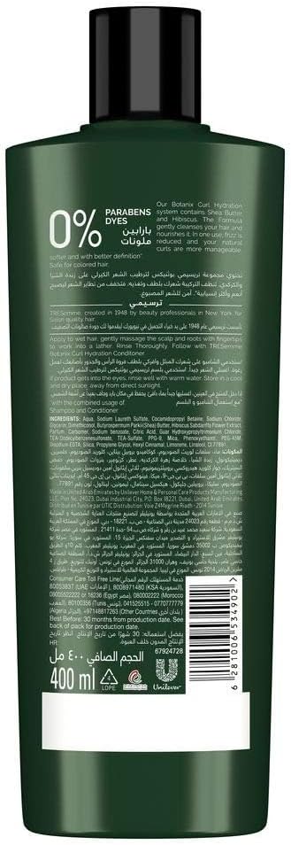 TRESEMME SHAMPO 400ML BOTANIX CURL HYDRATION Image 2 Preview