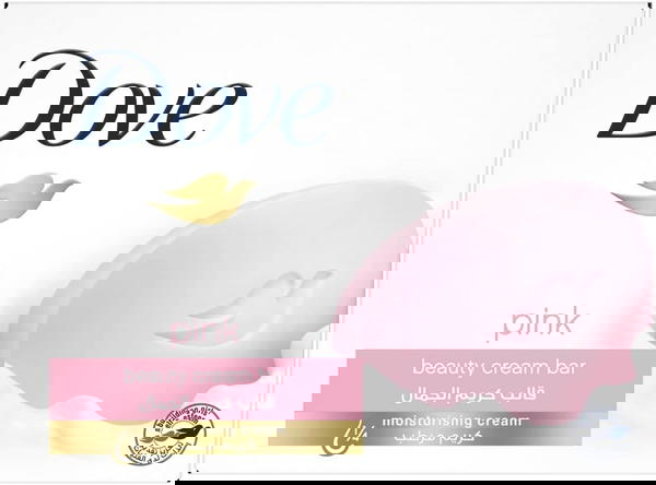 ove Beauty Cream Bar Soap Pink Made with ¼ moisturizing cream 90G Image 1 Preview