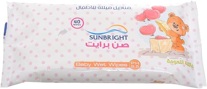 sunbright baby -wet wipes 40 Preview Image