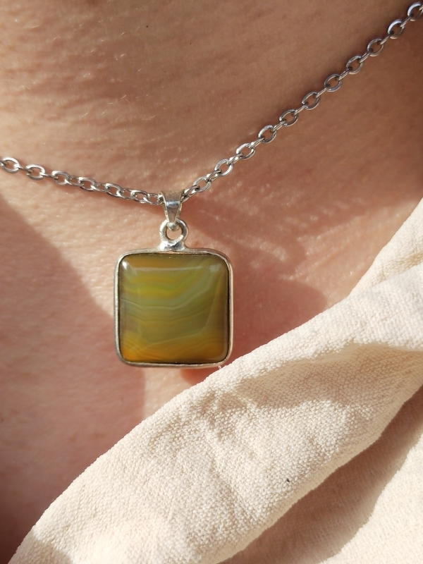 Green square agate  Image 3 Preview