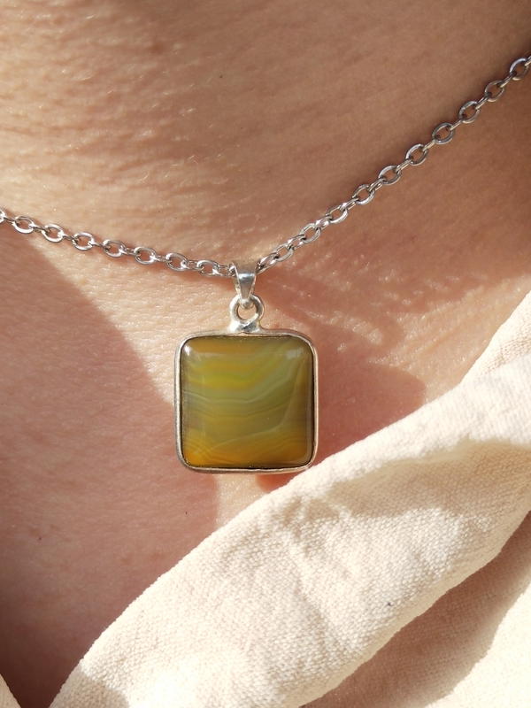 Green square agate  Image 4 Preview