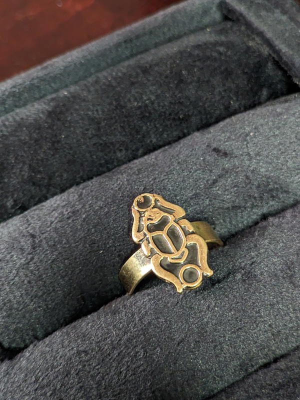 Scarab Beetle ring Image 3 Preview