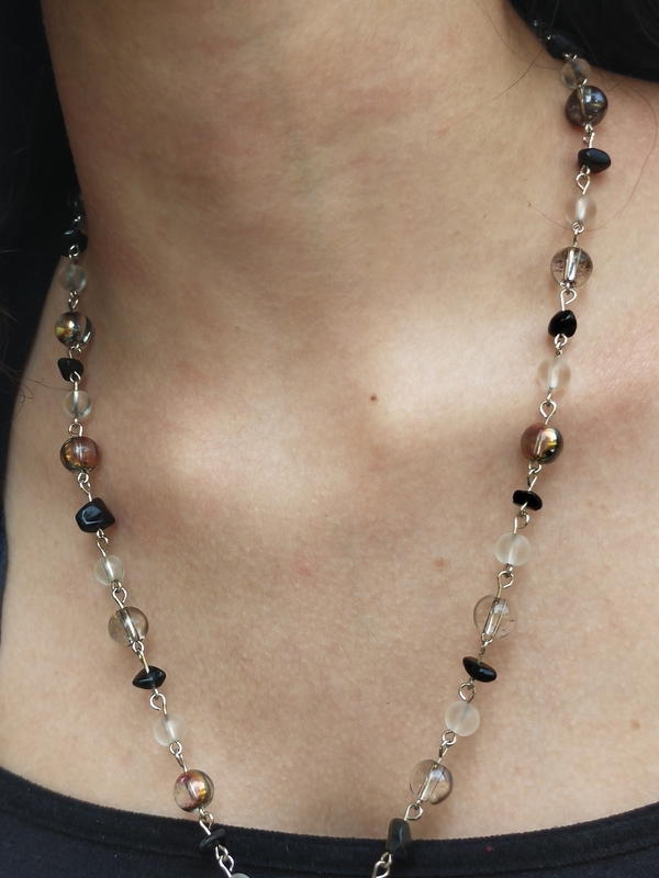 colourful bead necklace Image 3 Preview