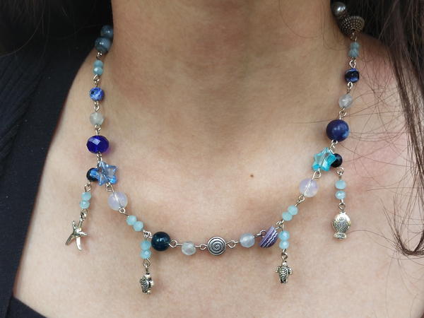 Beach charm necklace Image 2 Preview