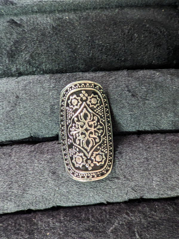 Silver Engraved Flowers  Image 2 Preview