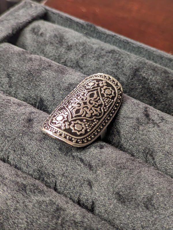 Silver Engraved Flowers  Image 3 Preview