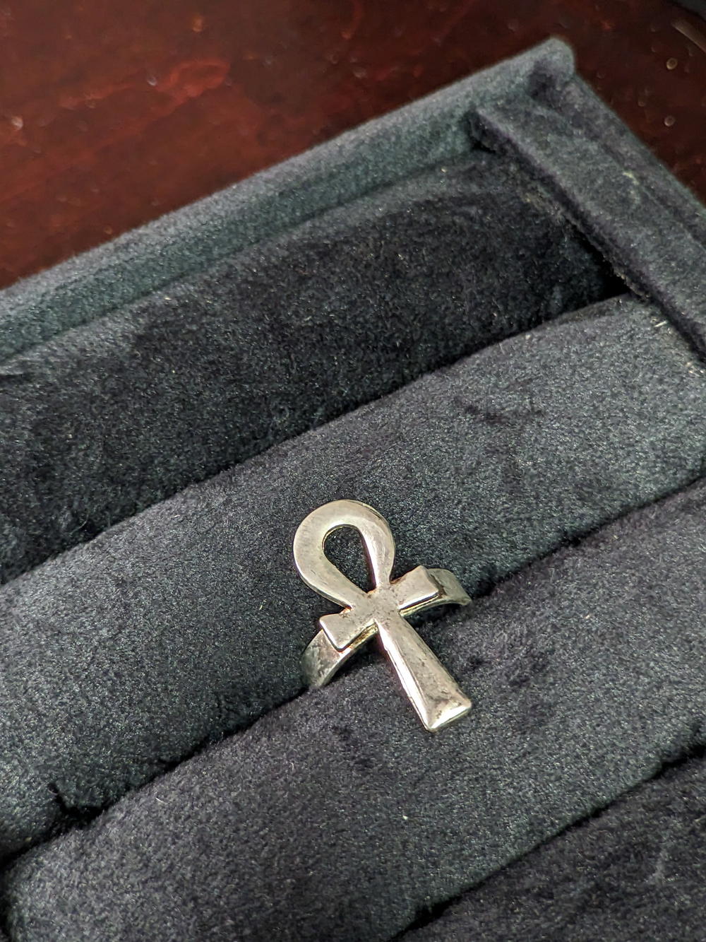 Silver Ankh Ring Preview Image