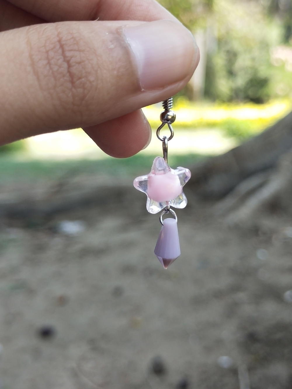 Pink star earrings  Preview Image
