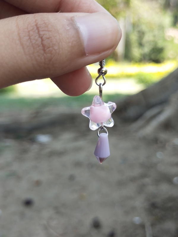 Pink star earrings  Image 1 Preview