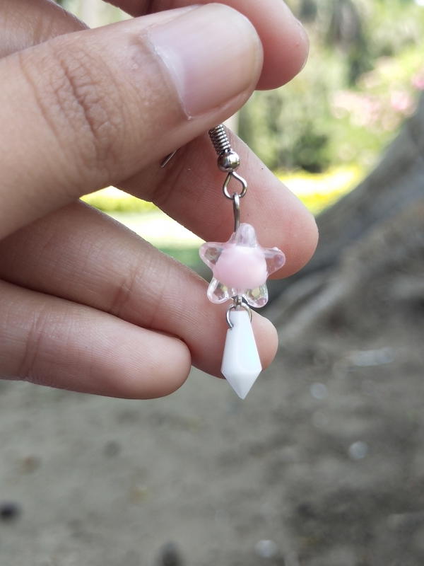 Pink star earrings 2 Image 5 Preview