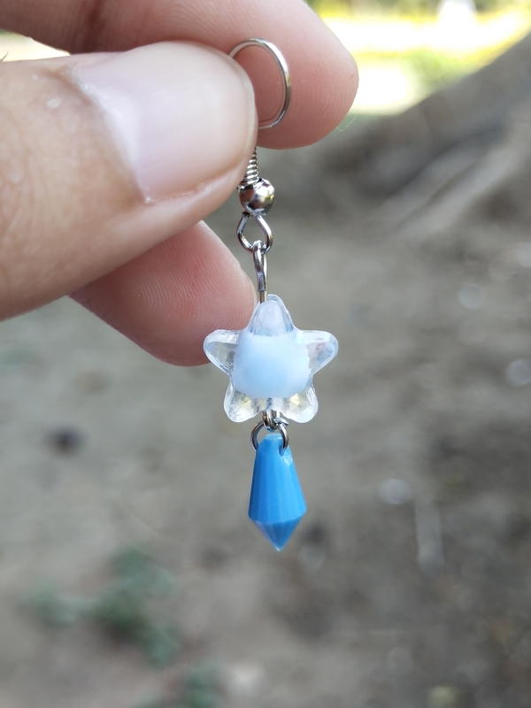 Blue star earrings 2 Image 2 Preview
