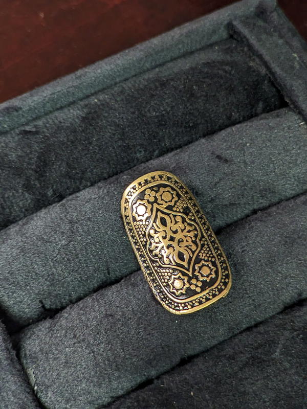 Gold Engraved Flowers  Image 2 Preview