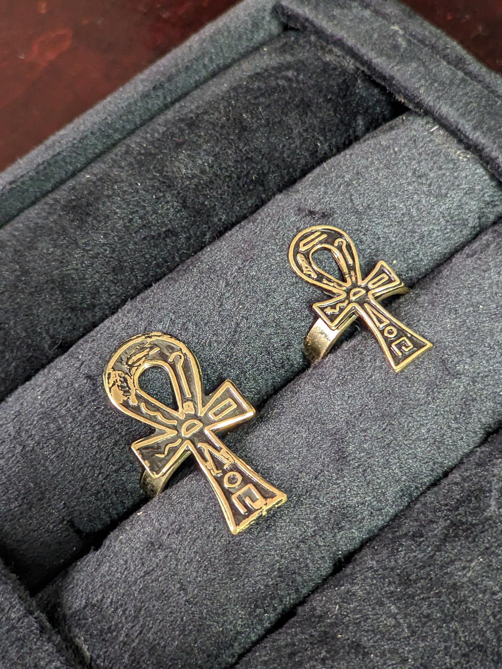 Gold Ankh Ring  Preview Image