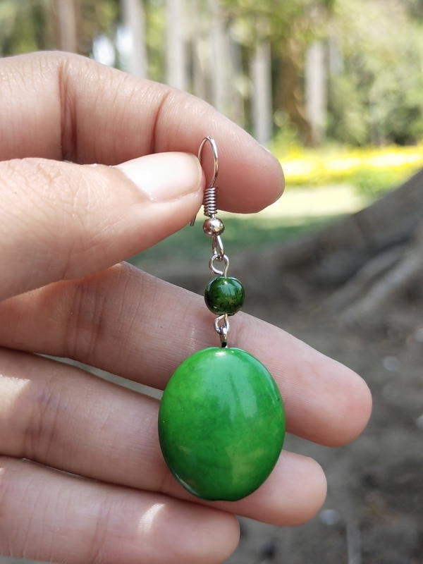 Green earrings  Image 2 Preview