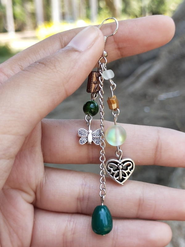 Green earrings 2 Image 2 Preview