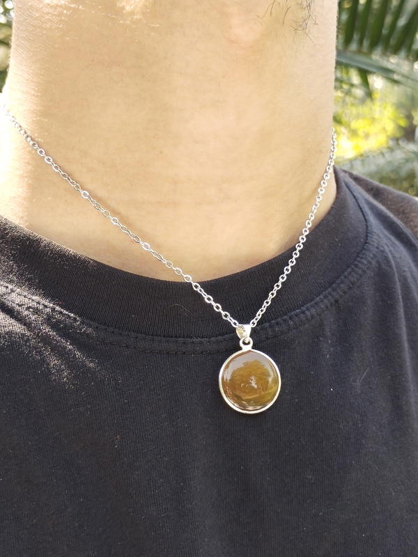 Brown circle faux agate Image 2 Preview