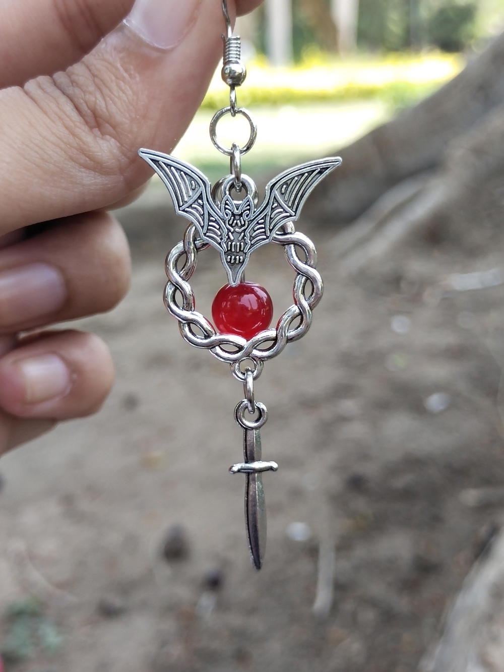 sword bat earrings Preview Image