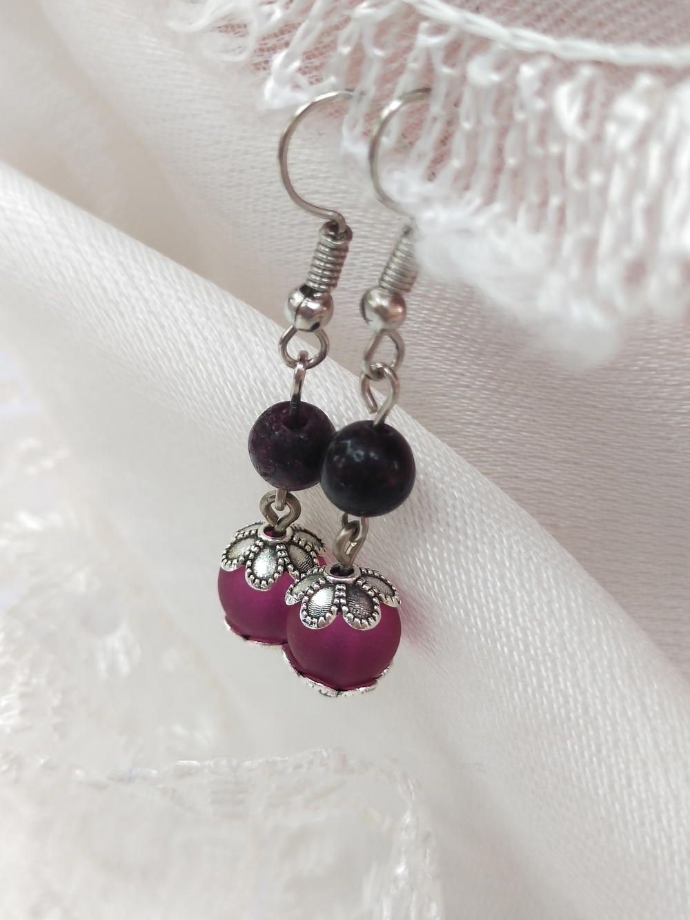 Purple earrings 1 Preview Image