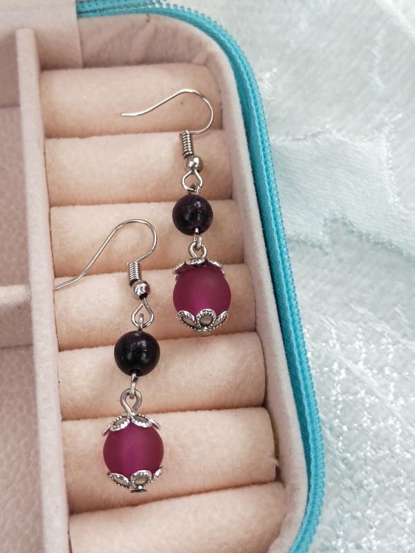 Purple earrings 1 Image 3 Preview