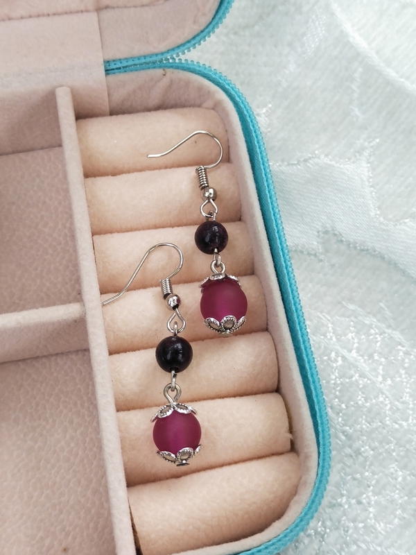 Purple earrings 1 Image 4 Preview