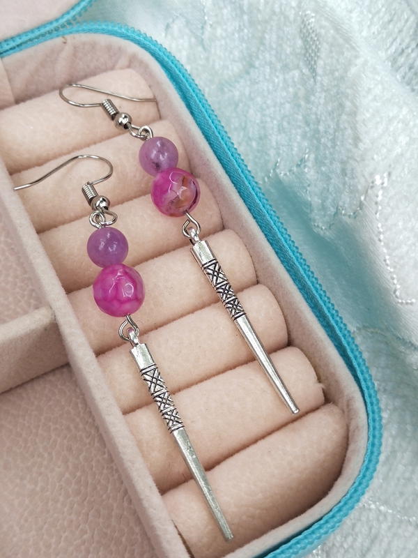 Purple earrings 3 Image 4 Preview