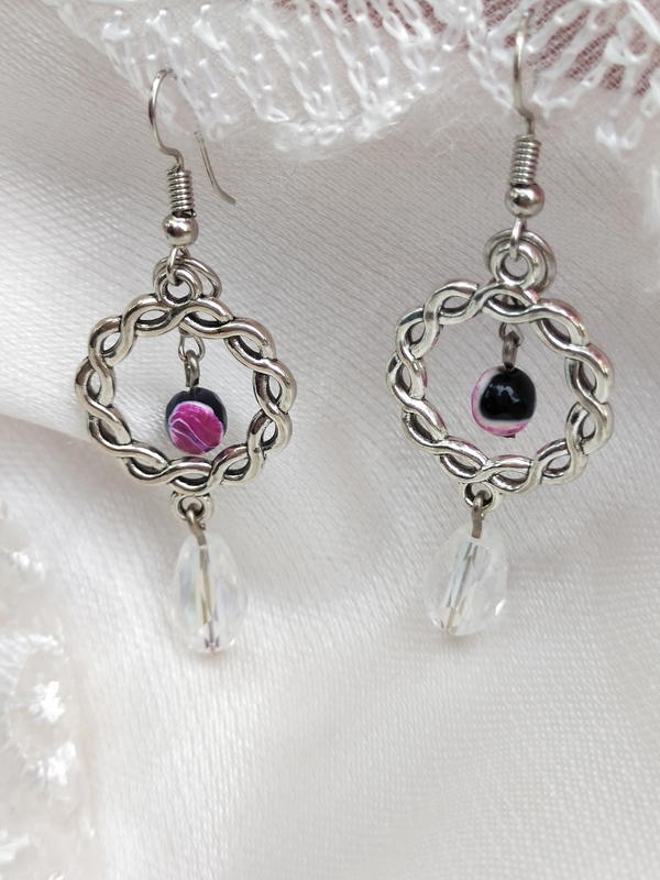 Purple earrings 4 Image 4 Preview