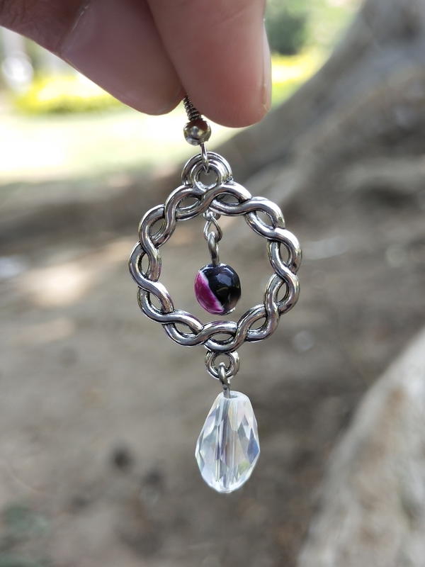 Purple earrings 4 Image 8 Preview