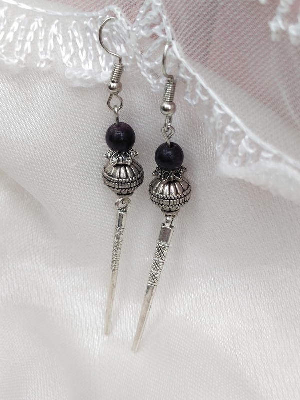 Purple earrings 5 Image 4 Preview