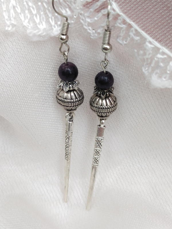 Purple earrings 5 Image 6 Preview