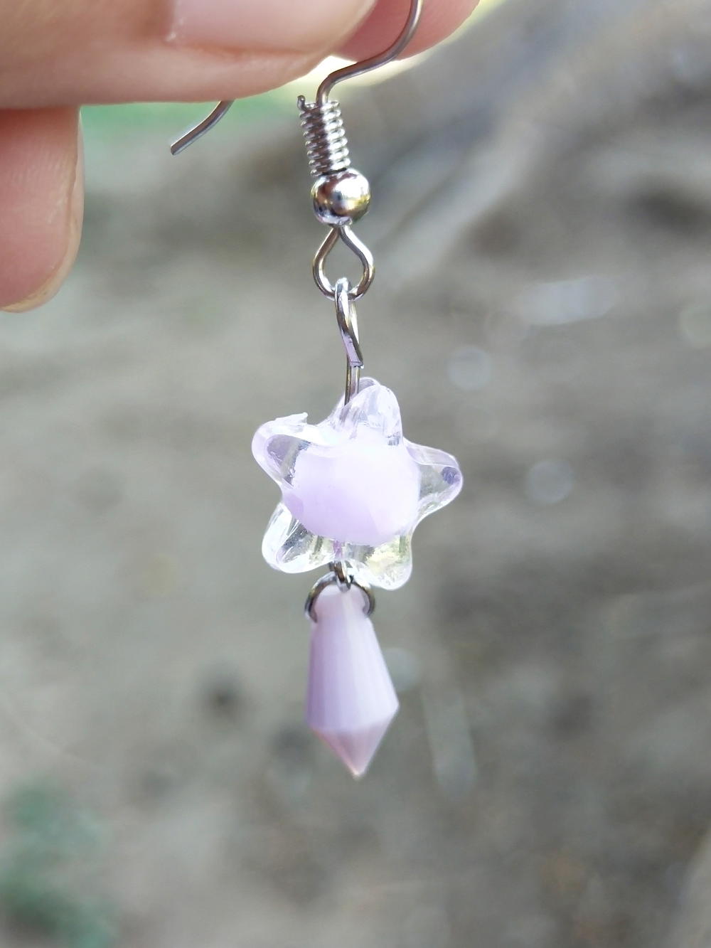 Purple star earrings 2 Preview Image