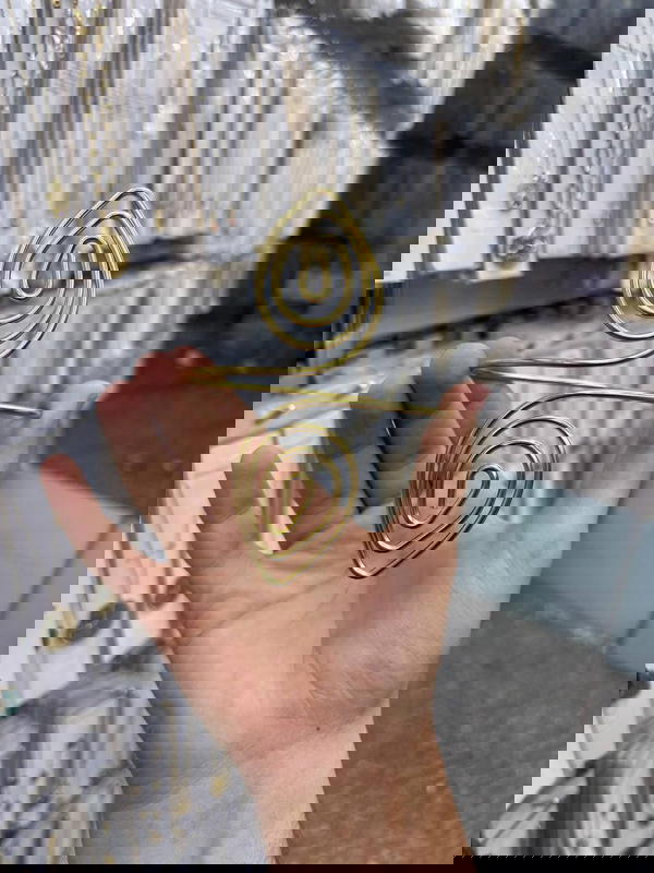 Gold spiral arm cuff Image 2 Preview