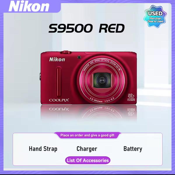 NIKON COOLPIX S9500 red Image 1 Preview