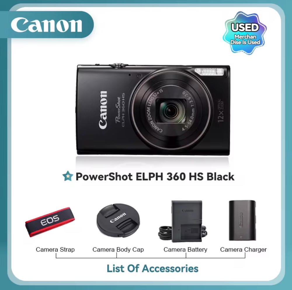 canon powershot Elph360 hs Preview Image