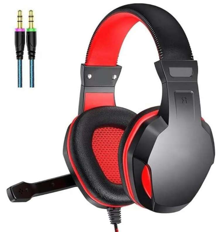 GOLDEN Wired Headset with Mic for Chat Gaming Work HighBass Laptop PC Preview Image