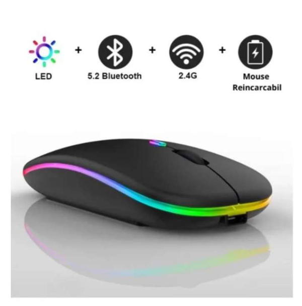 Wireless Computer Mouse W10Rechargeable Slim Silent Multicolour Image 2 Preview